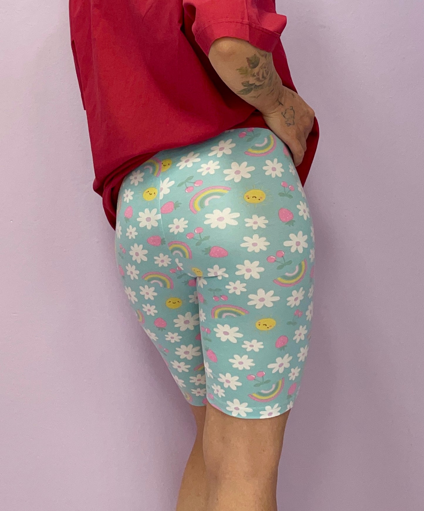 The *berry fizz* biker shorts