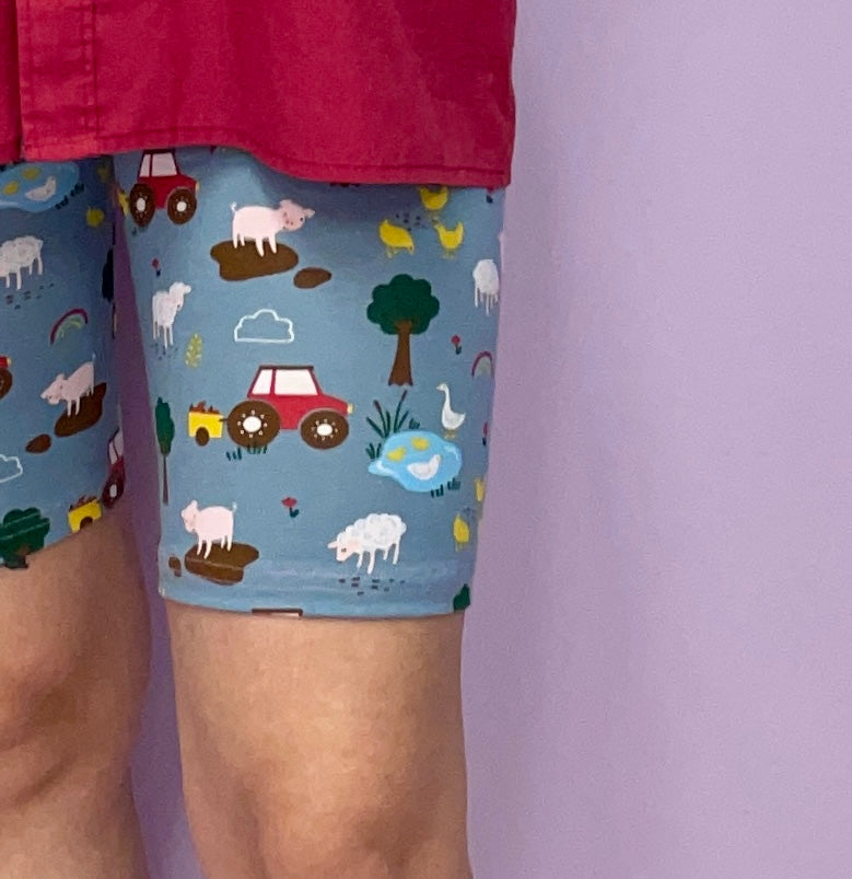The *tiny farm* biker shorts