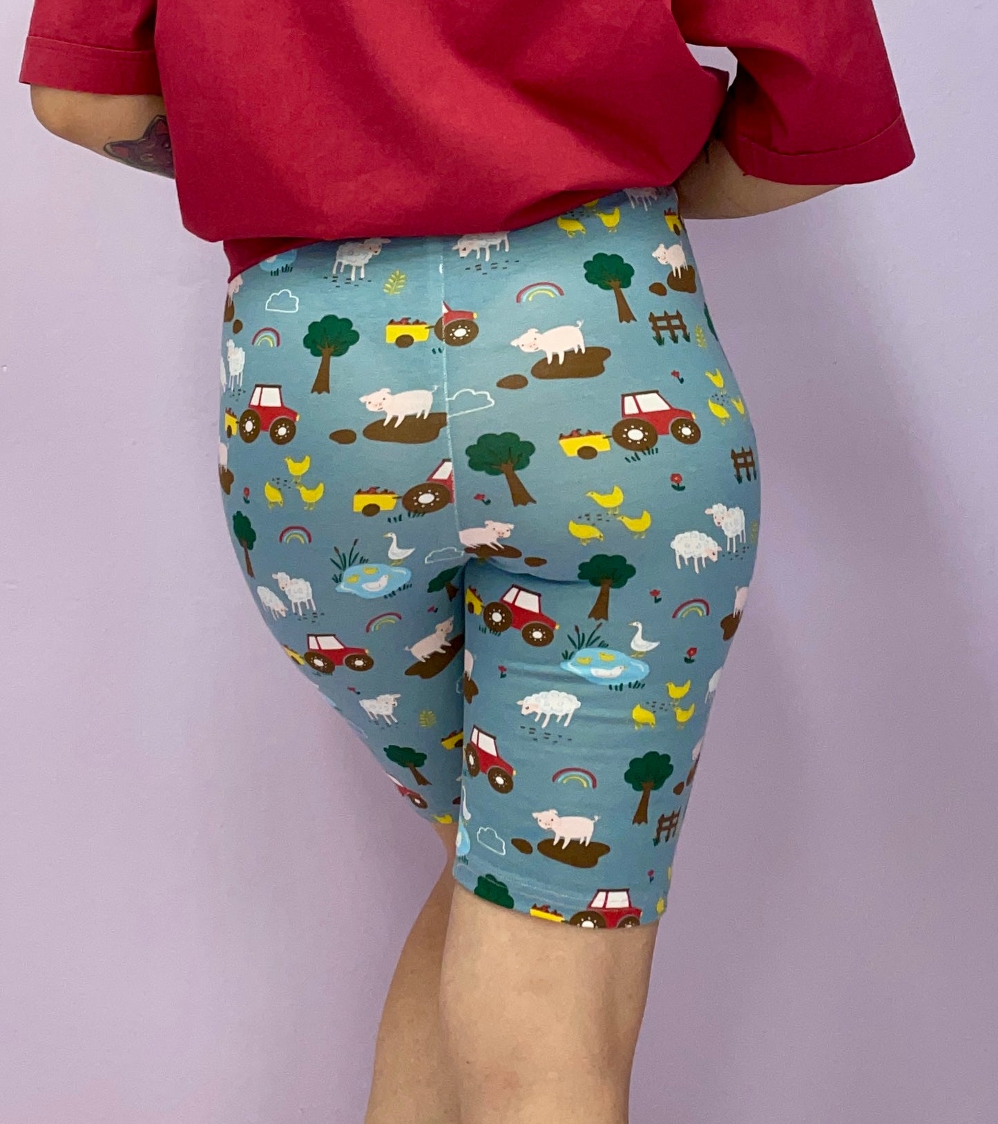 The *tiny farm* biker shorts