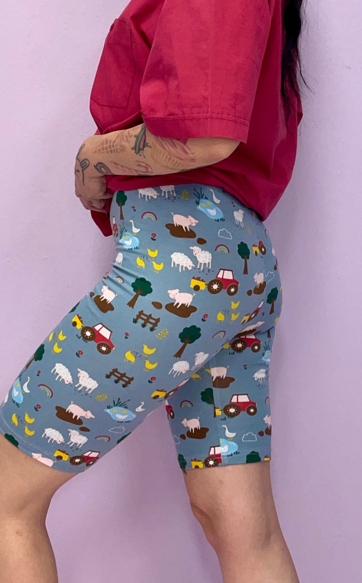 The *tiny farm* biker shorts