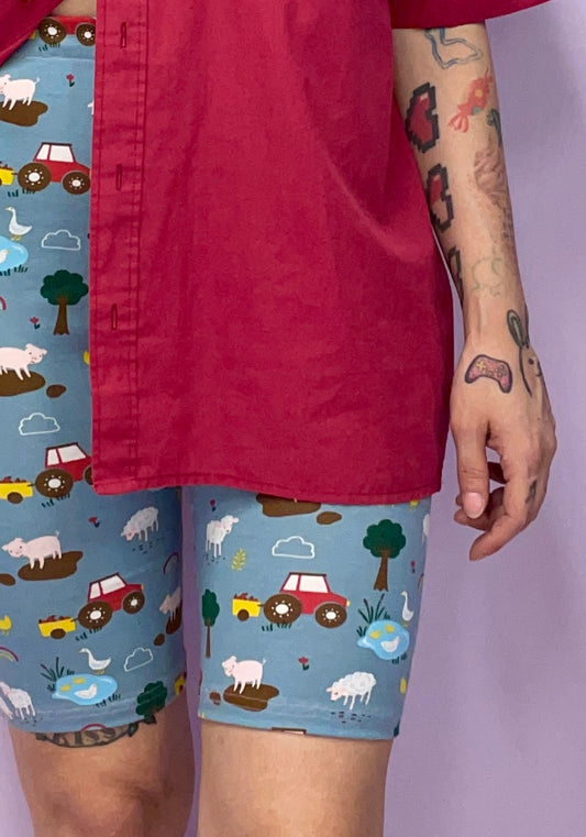 The *tiny farm* biker shorts