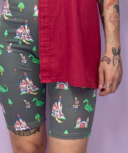 The *tiny kingdom* biker shorts