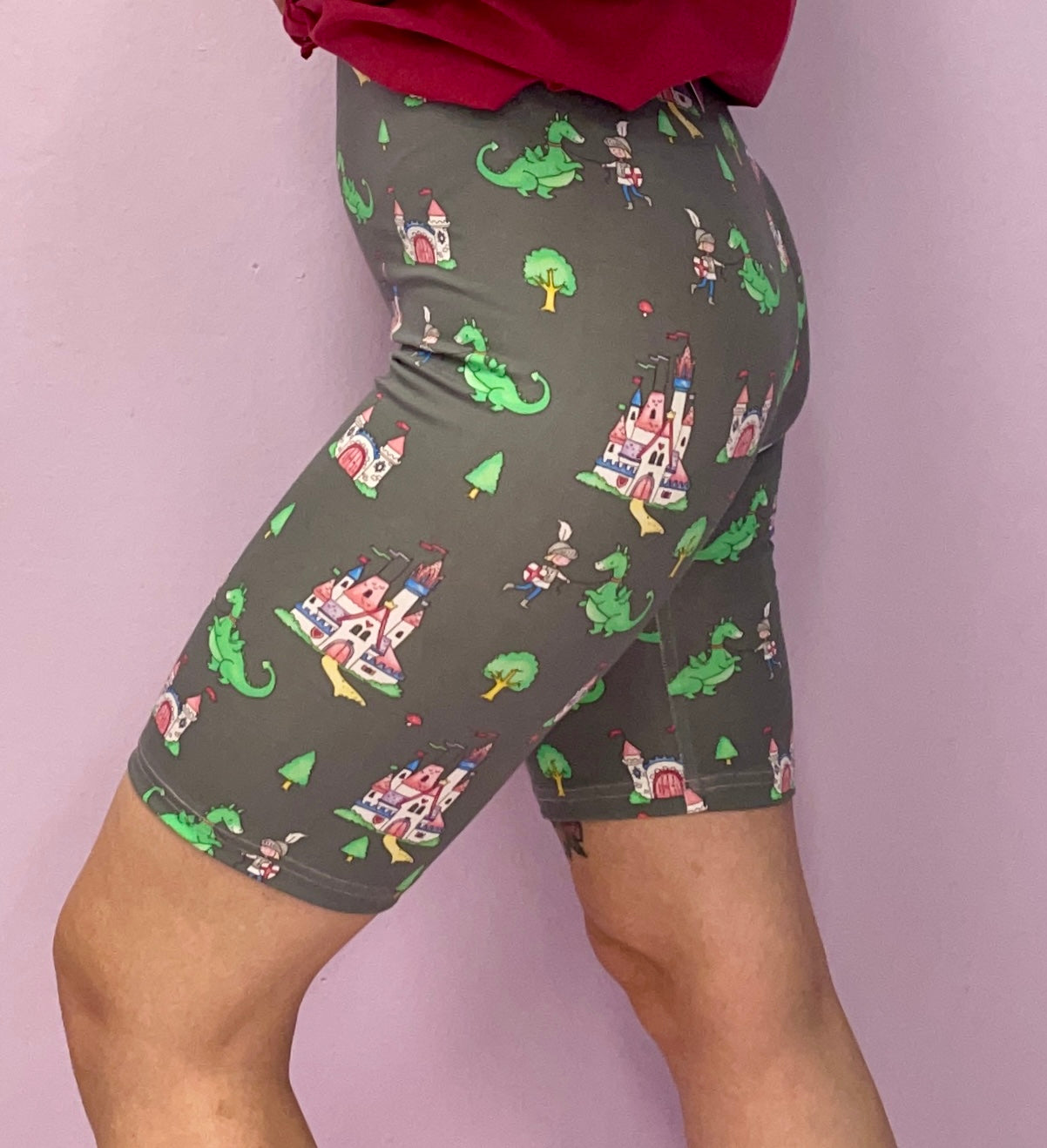 The *tiny kingdom* biker shorts