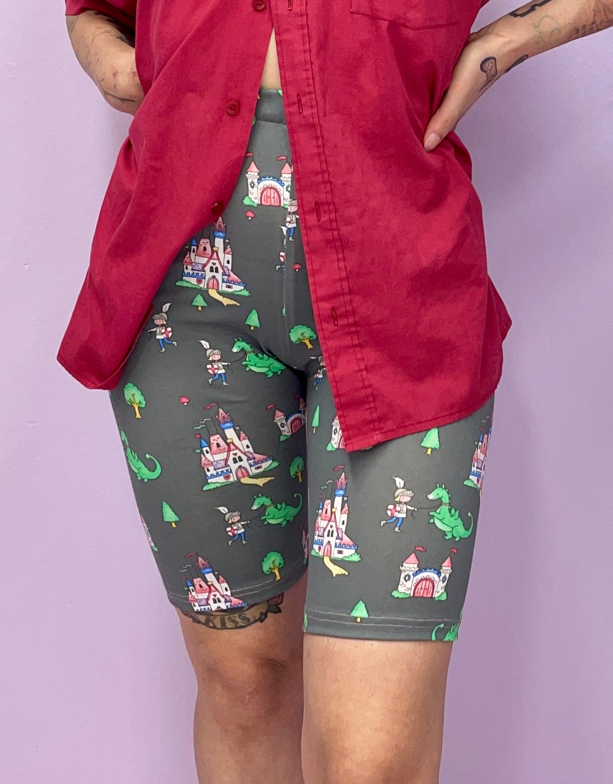 The *tiny kingdom* biker shorts