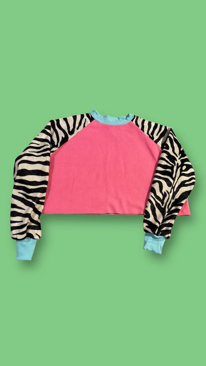 The *animal instinct* cropped crewneck